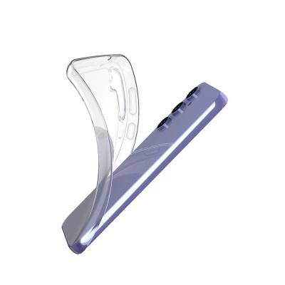 Kuti silikoni për Samsung Galaxy S23 FE, TPU 0.9mm, shumë e pastër, transparente