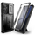Maskë telefoni Tech-Protect Kevlar Cam+ për Samsung Galaxy S25 Ultra, mbrojtje 360°, me stand, e zezë