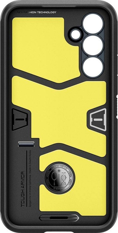 Çantë telefoni Spigen Tough Armor për Galaxy A54 5G, me këmbë mbajtëse, Metal Slate