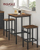 Tavolinë bar VASAGLE LBT25X, 60x60x90 cm, stil industrial, dru rustik