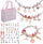 Set rruaza princeshë Smily Play Princess Beads, lodër kreative, rozë