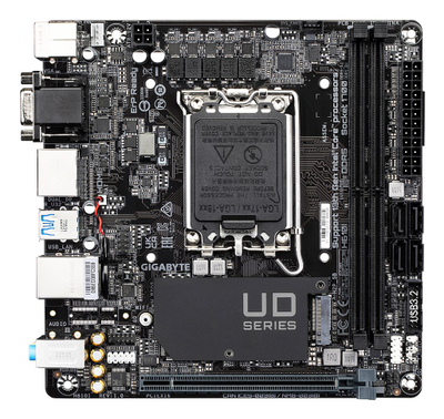 Pllakë amë Gigabyte H610I, DDR5, M.2 NVMe, mini ITX