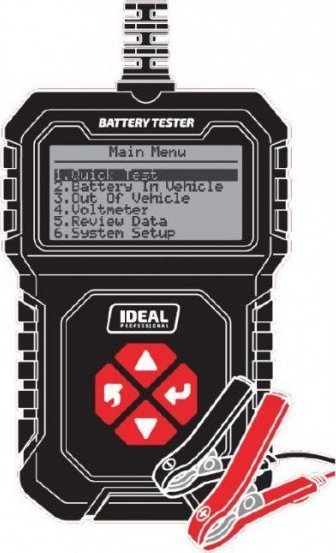 Tester baterie IDEAL PROFESSIONAL BDT107, 12V, me ekran LCD