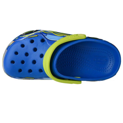 Sandale për kalamaj Crocs Fun Lab Truck Band Clog 207074, material sintetik, blu