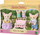 Set lodrash Epoch Sylvanian Families Fennec Fox Family, familje dhelprash Fennec, figura koleksionare