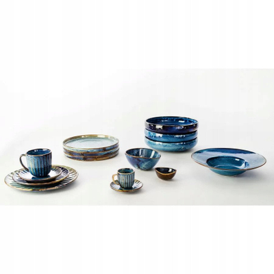 Pjatë nënfilxhani Verlo Deep Blue, porcelan, blu e errët