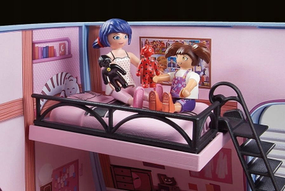 Set lojrash Playmobil Miraculous Lofti i Marinettës, 73 pjesë, me figura, rozë