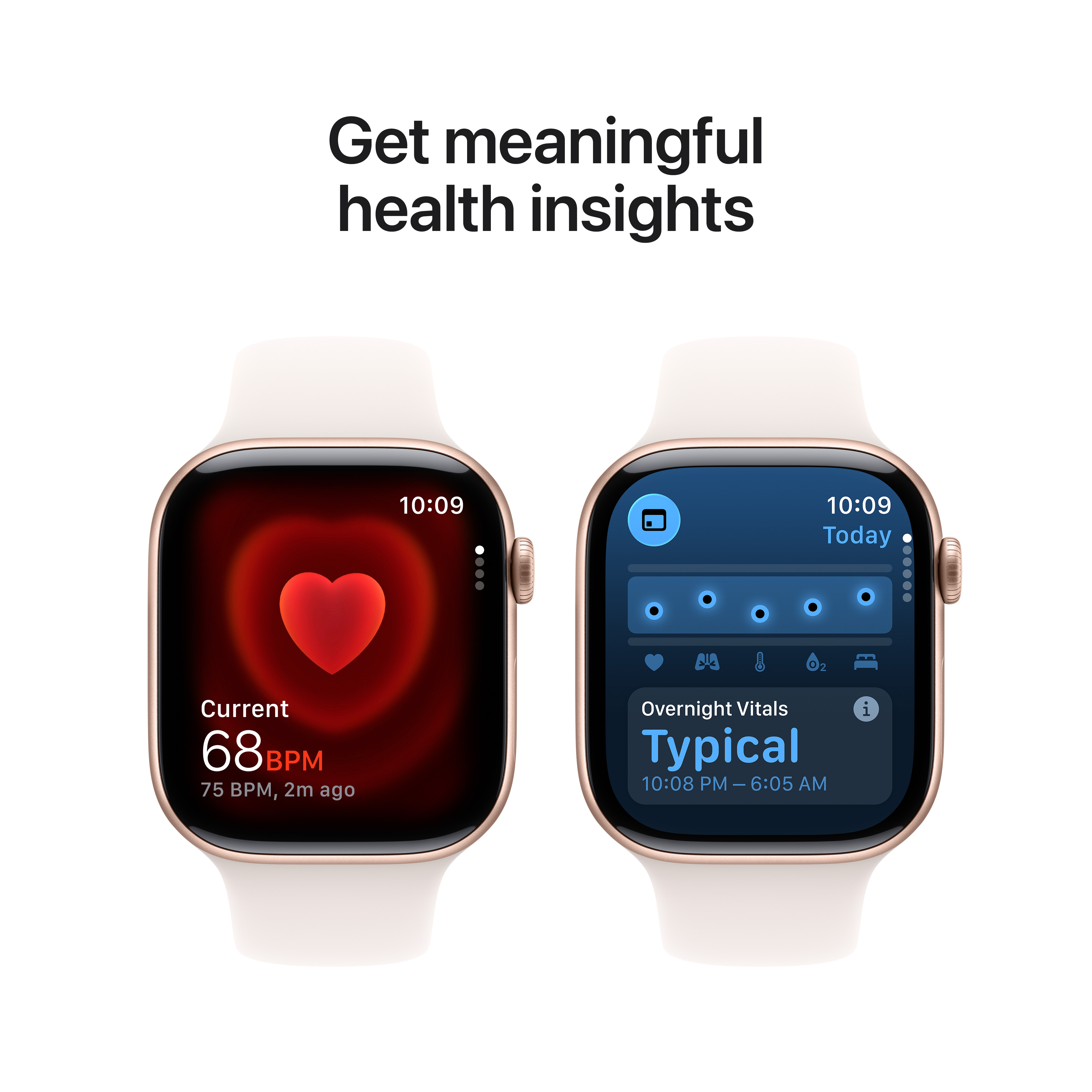 Apple Watch Series 11 GPS 42mm Rose Gold Aluminium Case with Light Blush Sport Band, S/M 5