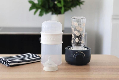 Ngrohës biberoni Beaba Baby Milk Second, funksion sterilizimi, Night Blue