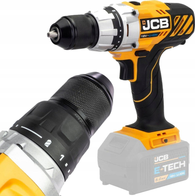 Trapano kaçavidë pa kabllo JCB 18V, 65Nm, 2 shpejtësi, me LED