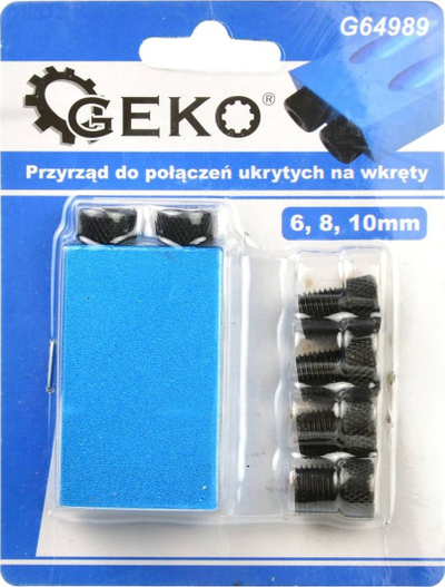Pajisje për shpim diagonal Geko G64989, kënd 15°, kompleti 6 8 10 mm