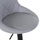 Stol bari Rose Φ44x85-107Hcm (HM204.10), gri