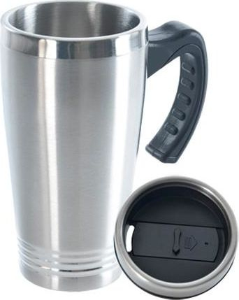 Gotë termike Orion Stainless Steel Thermal Mug, 0.45L, çelik inox, argjendtë
