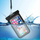 Këllëf uji–rezistent për telefon Wozinsky WWE-01 me rrip krahu, PVC, i zi