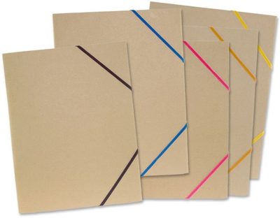 Set dosje kartoni Paper File Carton Nature, A4, 5 copë, ngjyra të përziera