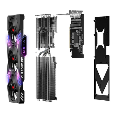 Графичка картичка PNY GeForce RTX 4070 Ti Super XLR8 Gaming Verto, 16GB GDDR6X, RGB, црна