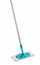 Mop i sheshtë LEIFHEIT PowerClean M Micro Duo, shirit 33cm, bisht metalik 140cm, i bardhë