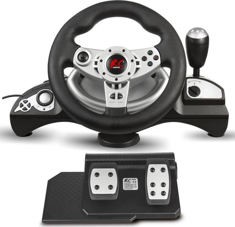 Timon NanoRS RS700, i zi / hirtë, (PC, PS3, PS4, Switch, Xbox 360 / One)
