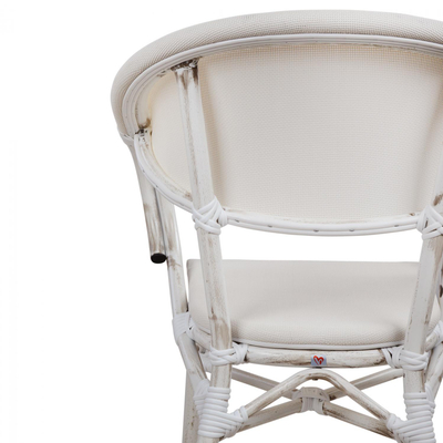 Kolltuk alumini stil bambuje, textilene, 57×57×83 cm (HM5108), gri