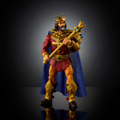 Figurë aksion Mattel Masters of the Universe Masterverse New Eternia King Randor, 18 cm, 30 pika artikulimi, shumëngjyrëshe