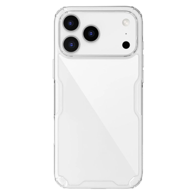 Mbështjellës telefoni Nillkin Nature TPU Pro për iPhone 17 Pro Max, gomë TPU e butë, kundra goditjeve, transparent