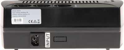 UPS EAST AT-UPS650-PLUS, 650VA, me mbrojtje nga mbingarkesa, ngjyrë e zezë