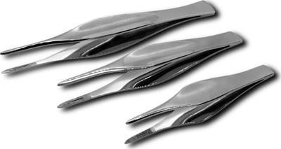 Pincetë podologjike Activeshop Podoland L, çelik inox, 12cm, argjendtë