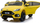 Makina elektrike për fëmijë Ford Focus RS, ulëse lëkure, telekomandë 2.4G, e verdhë