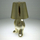 Lampë tavoline OEM GOLD MAN Art Deco, LED me 3 ngjyra, karikim USB, ngjyrë ari