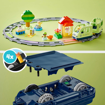 Lodër tren LEGO DUPLO Interactive Adventure Train, set edukativ për kalamajt e vegjël, shumëngjyrësh