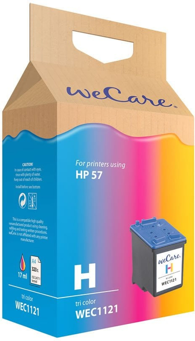 Kasetë boje WECARE Ink Pro HP C6657A, 3 ngjyra, shumëngjyrëshe