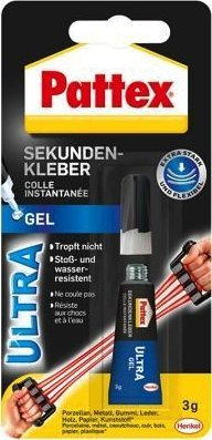 Ngjitës super Pattex Ultra Gel PSG2C, 3g, i butë, s’e ha uji, i tejdukshëm