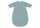 Thes gjumi 90cm Ajour - Sea Green