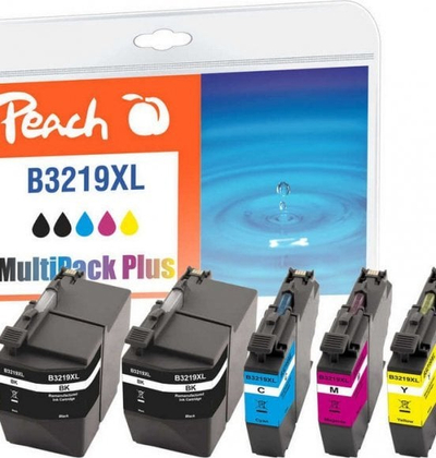 Set bojërash Peach Combi Pack Plus, për Brother LC-3219XL, shumëngjyrësh