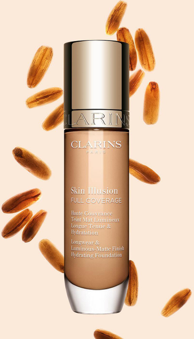 Fondatinë Clarins Skin Illusion Longwear, mbulim i plotë, 30 ml