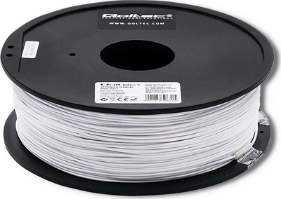 Filament 3D Qoltec Professional PLA Pro, 1.75mm, 1kg, i bardhë