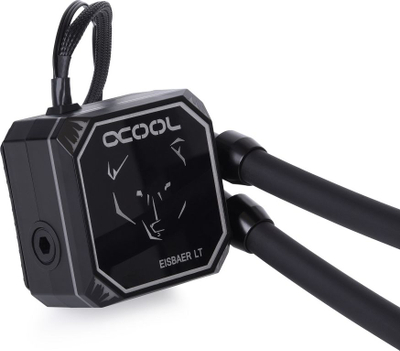 Sistem ftohjeje me ujë Alphacool Eisbaer Aurora LT240, 240mm, ARGB, i zi