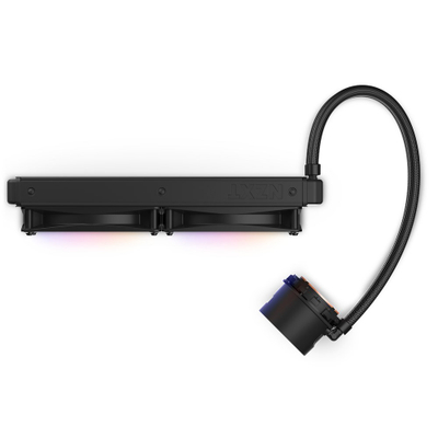 Ftohës me ujë NZXT Kraken 280 RGB, 280mm, LCD, i zi