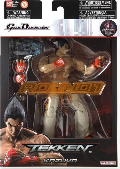 Figurë aksion Bandai Tekken Game Dimensions Kazuya, 16 cm, e bardhë