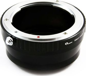 Adapter objektivi PIXCO, Nikon AF Ai AiS për Micro 4/3, fokus me dorë, i zi