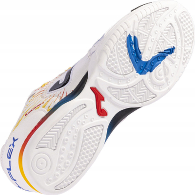 Atlete futsalli Joma Top Flex 2476 për sallë, të bardha me të kuqe