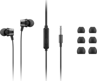Kufje Lenovo Gen II, in-ear, 3.5mm, të zeza