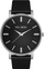 Orë dore meshkuj Paul Lorens PL10401A-1A1, mekanizëm quartz, rrip lëkure, argjend me të zezë