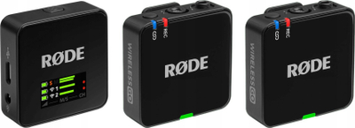 Систем безжични микрофони RODE Wireless GO Gen 3, реновиран, за видео и интервјуа, црн