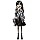 Kukull Monster High Wednesday Addams, koleksionare, me aksesorë, e zezë