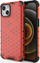 Mbrojtëse telefoni Honeycomb Armored Case për iPhone 13, me kornizë xheli, e kuqe
