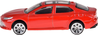 Lodër makinë prej metali Toyota Camry 1:64, me prapanicë me sustë, e kuqe
