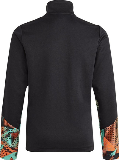 Bluzë sportive fëmijësh adidas Messi Training Jacket Jr HR4353, poliestër, me zinxhir, e zezë