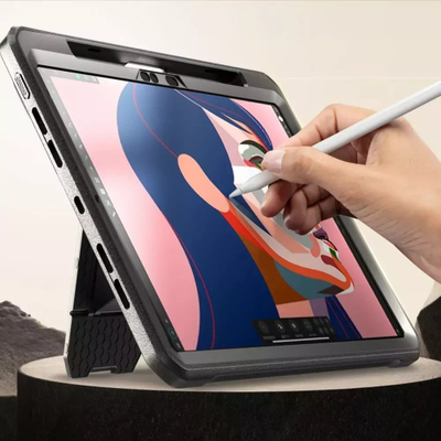 Mbrojtëse tableti Supcase Unicorn Beetle Pro për iPad Pro 13" 2024, me këmbë mbajtëse, e zezë