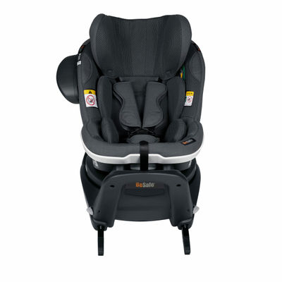 Ulëse auto BeSafe iZi Turn M i-Size, rrotulluese 360°, ISOFIX, gri e errët